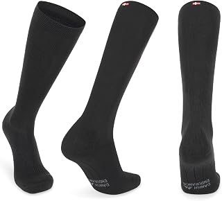 DANISH ENDURANCE Compression Socks, Flight Socks, 21-26 mmHg, 1 & 2-pack