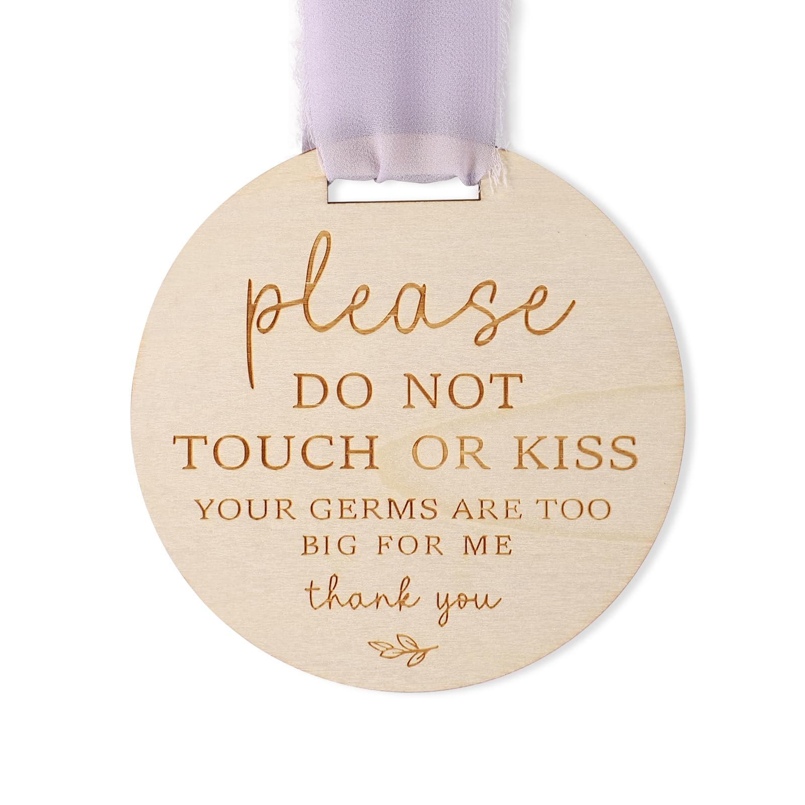 Please Do Not Touch or Kiss Baby Wooden Sign Please Do Not Touch or Kiss Baby Si
