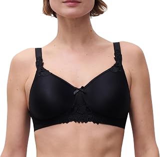 Chantelle Hedona, Women's Underwire Support Bra, Invisible Lingerie, Black, 42B
