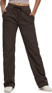 SEVEGO Women's 30"/32"/34"/36"/38" Tall Inseam Lightweight Dance Studio Pants Ruched Workout Athletic Casual Pants