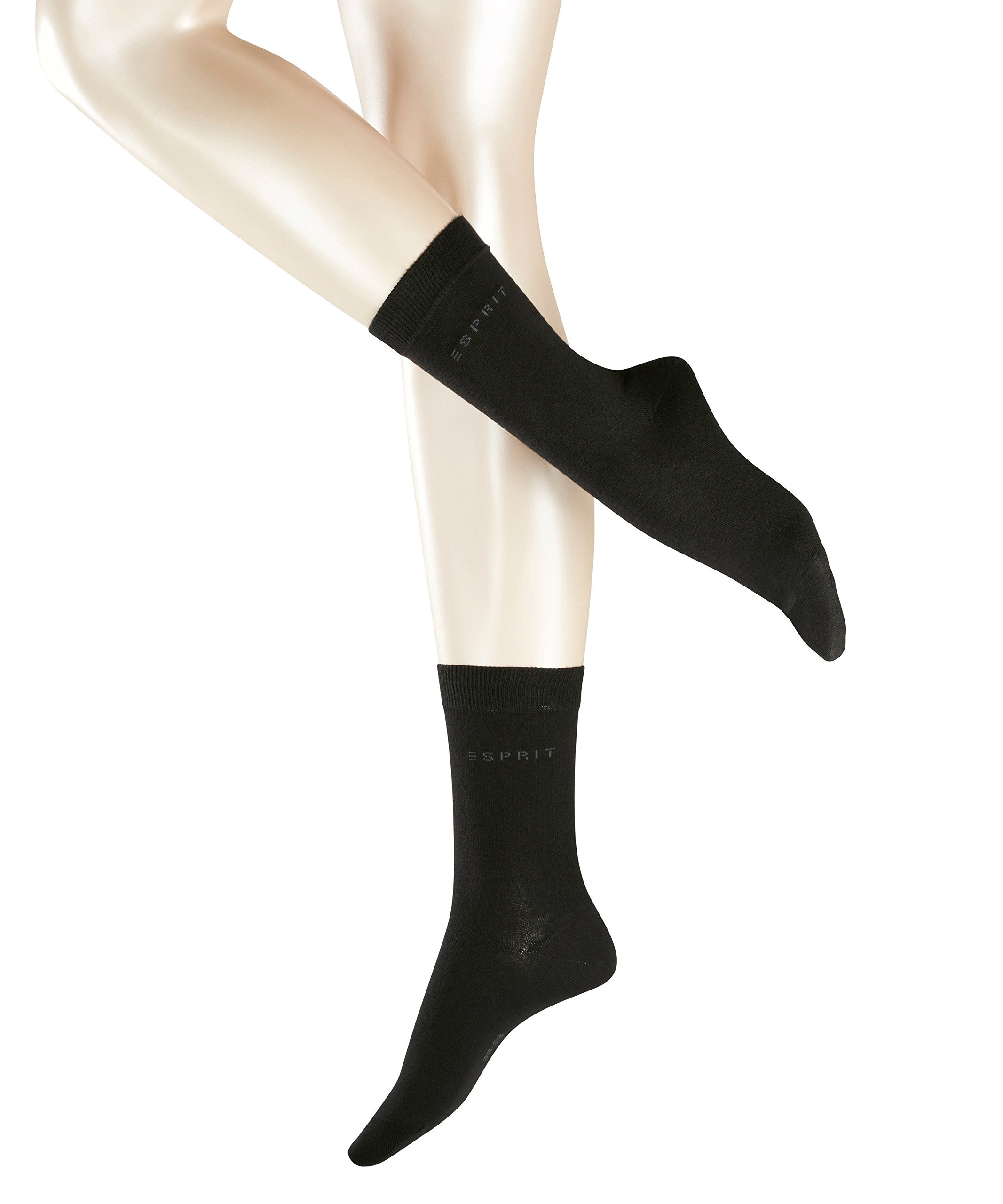 Esprit Women's Uni 2-Pack Socks Breathable Eco-Friendly Reinforced Cotton Resist