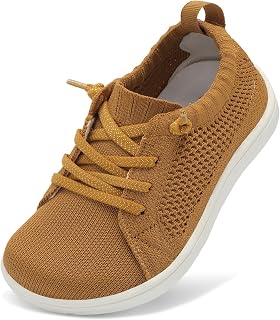 JIASUQI Toddler Shoes Boys Girls Wide Barefoot Slip on Shoes Kids Breathable Zero Drop Minimalist Tennis Sneakers