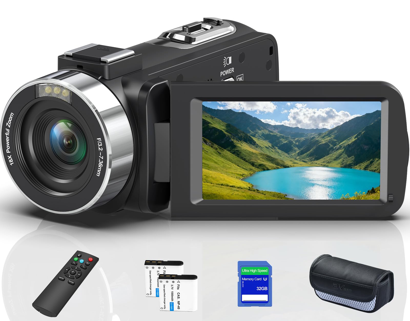 OLESIT 8K 64MP Video Camera 18X Digital Camcorder Video Camera for YouTube 3.0 i
