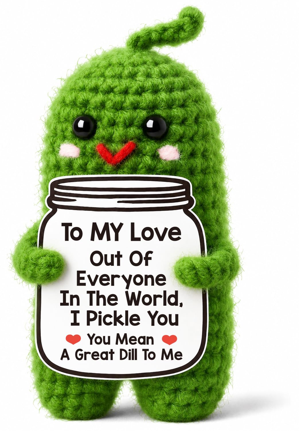 Gifts for Him Her Girlfriend Boyfriend Women Men Handmade Crochet Pickle | Anniv