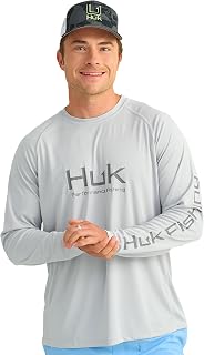 HUK Men's Pursuit Vented Long Sleeve Fishing Shirt (+30 UPF)