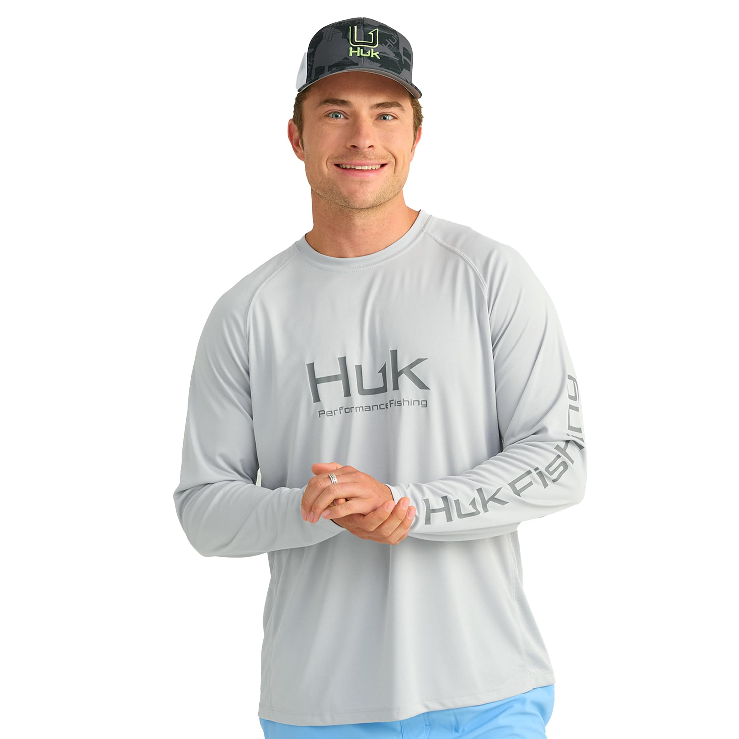 HUK Men's Pursuit Vented Long Sleeve Fishing Shirt (+30 UPF)