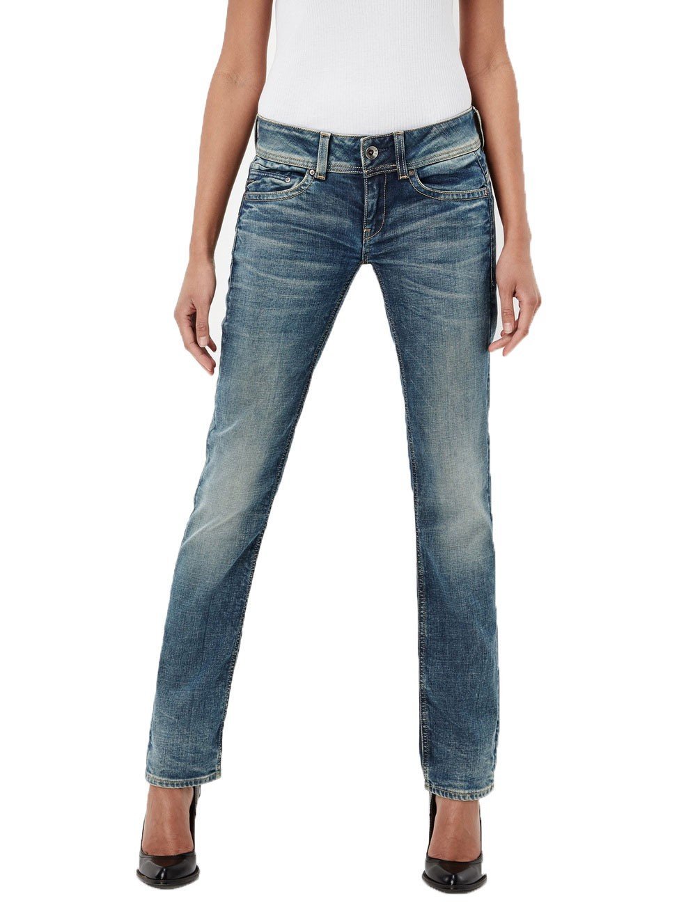 G-Star Women's Midge Saddle Straight Jeans