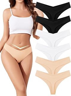 ANSUKOO Women's Seamless Thong, Women's Panties, Women's Thong, Women's