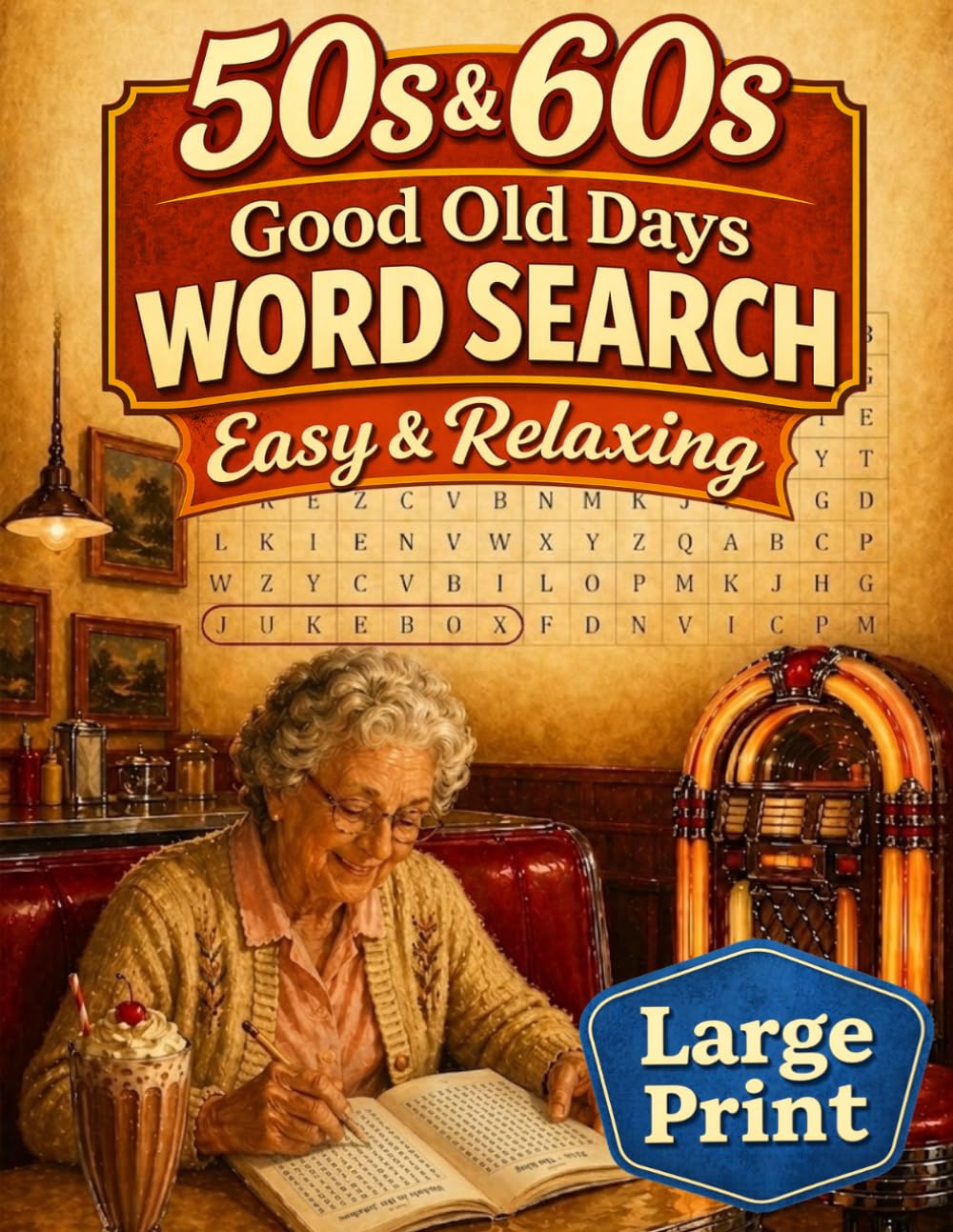 Good Old Days Large Print Word Search for Adults & Seniors: 100 Easy Nostalgic P