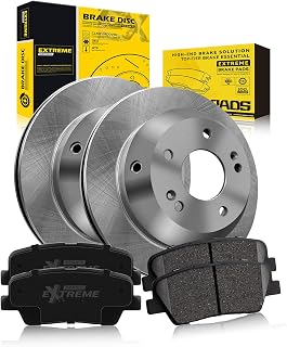 TOVASTY Rear Brake Kit for Hyundai Santa Fe 2010-2018, Sport 2013-2018 | Premium OE Brake Rotors and Carbon Ceramic Brakes Pads Compatible with Kia Sorento 2011-2020