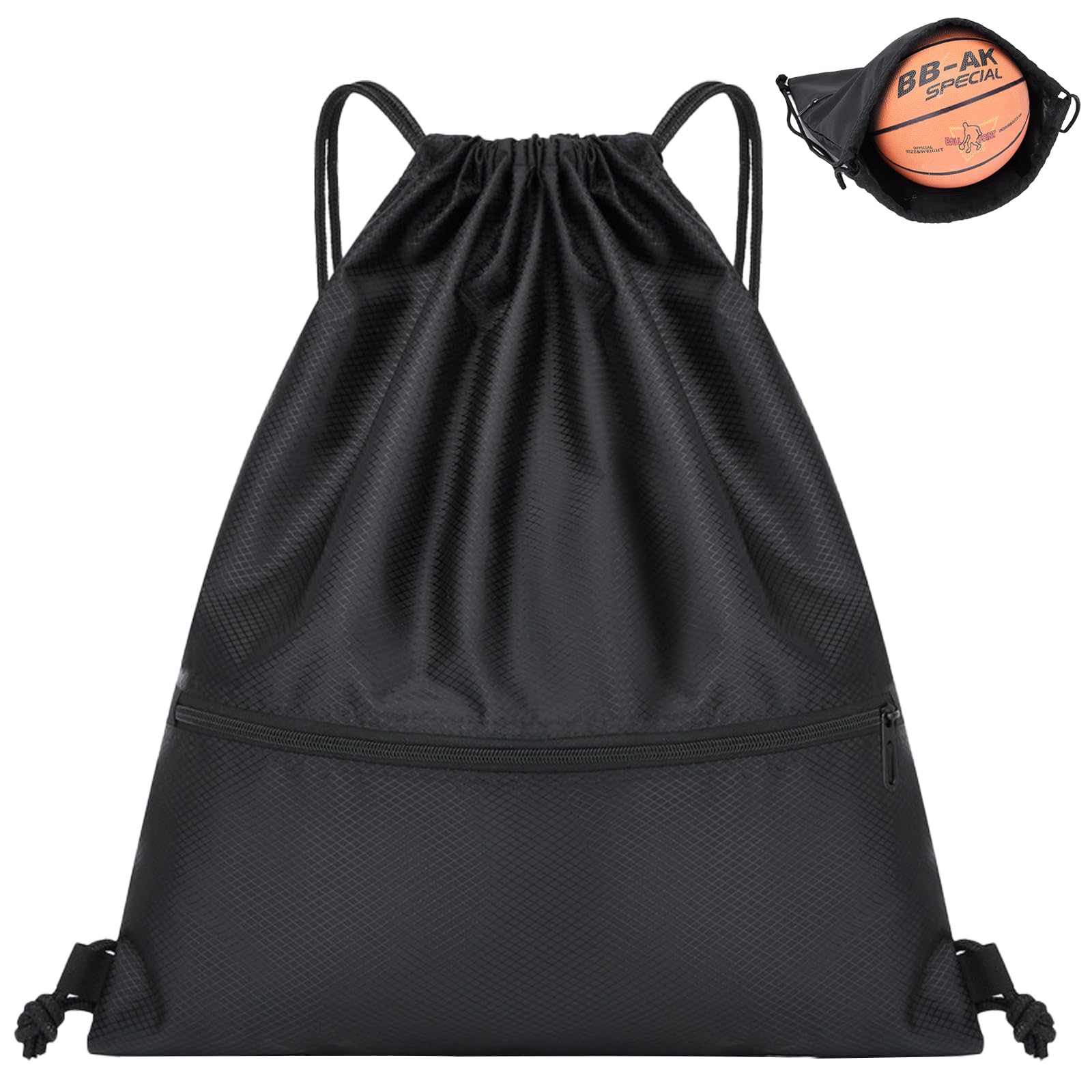 Shunshi Drawstring Bags, Drawstring Gym Bag, Waterproof Oxford Cloth PE Bags wit