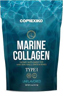 CORREXIKO Wild-Caught Marine Collagen Powder, Unflavoured, 14-Day Supply