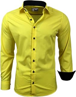 Subliminal Mode Men's Long Sleeve Shirt | Classic Fit | Comfortable and Easy to Wash | Ideal for Office and Casual Outings 444-5
