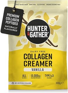 Hunter & Gather Vanilla Collagen Creamer 300g | Real Vanilla | Type 1&3