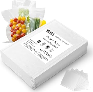 Wevac Core Vacuum Bags 15x25 cm 50 Units, for Food Preservation