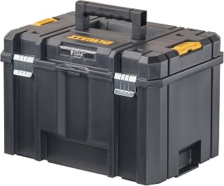 DEWALT TSTAK Tool Box, Extra Large Design, Removable Tray for Easy Access to Tools, Water and Debris Resistant (DWST17806)