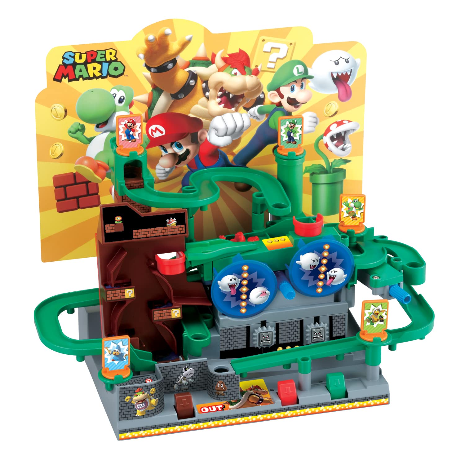 Epoch Games Super Mario Adventure Game DX, Tabletop Skill and Action Game and Ma