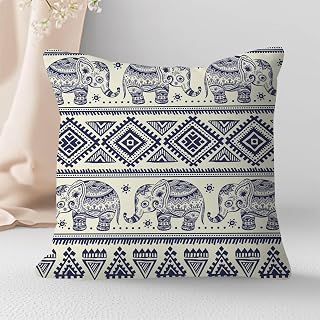 Vintage Elephant Throw Pillow Cover 18x18 (45x45cm) Elephant Decor Modern Decorative Cushion Covers Cushion Covers for Living Room Bedroom Home Decor