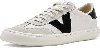 victoria English 1915 Re-Edition Grid & Contrast Logo & Reinforcement Toe 1176102 for Women, Black/White