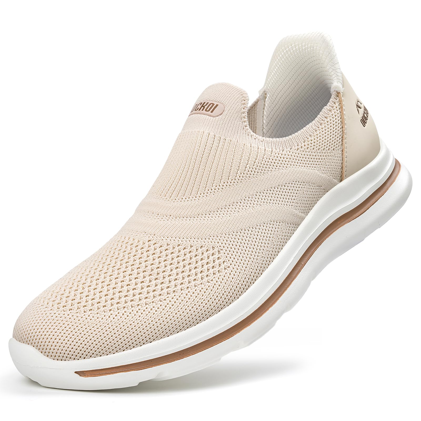 ODCKOI Slip On Trainers Men's Without Laces Shoes Outdoor Sports Shoes Lightweig