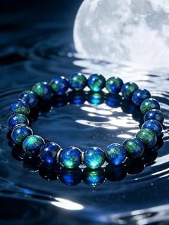 bracelets for women men natural blue lace lapis lazuli agate elastic bracelet calming balance bracelet stackable jewelry for men fashion bracelet gift multicolor
