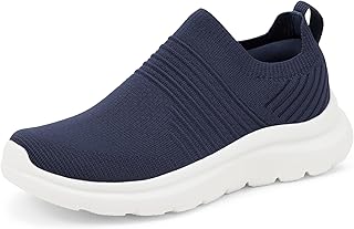 Amazon Essentials Women's Slip-On Lightweight Knit Walking Shoes