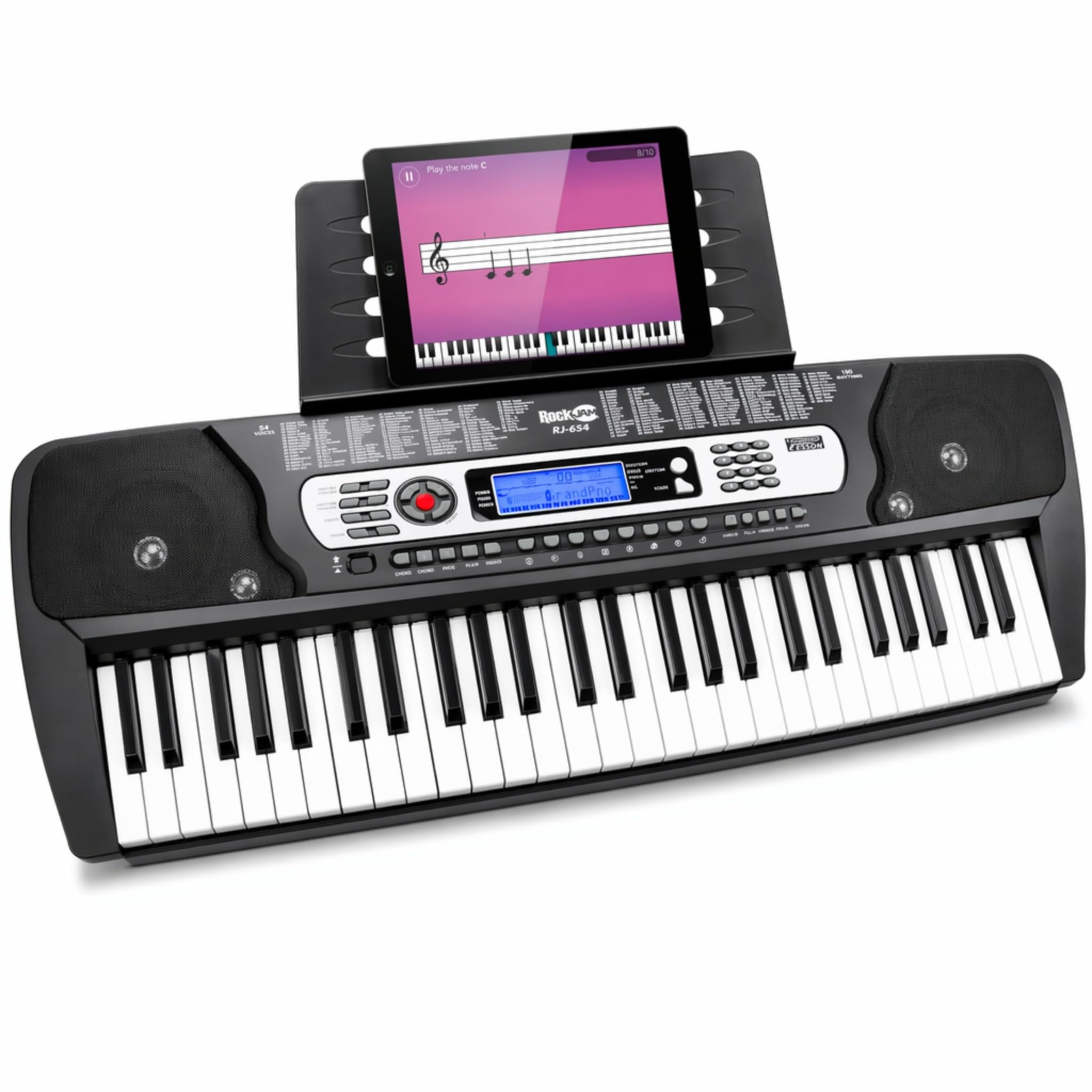 RockJam RJ654 54 Key Keyboard Piano for Beginners | Beginner 54 key electronic k