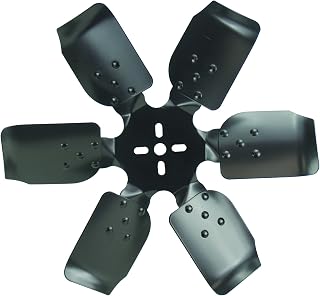 Derale 17317 Heavy Duty Fan Blade Series 1000 17" Steel Rigid Race Belt Driven Fan Standard Rotation