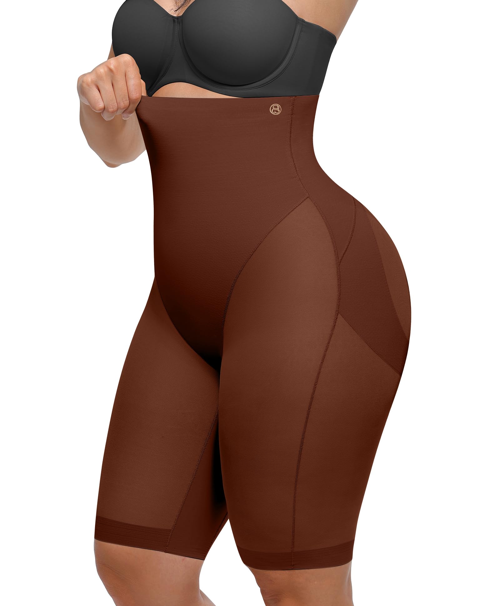 SHAPELLX Butt Lifting Shapewear for Women Tummy Control Body Shaper Faja Shorts 