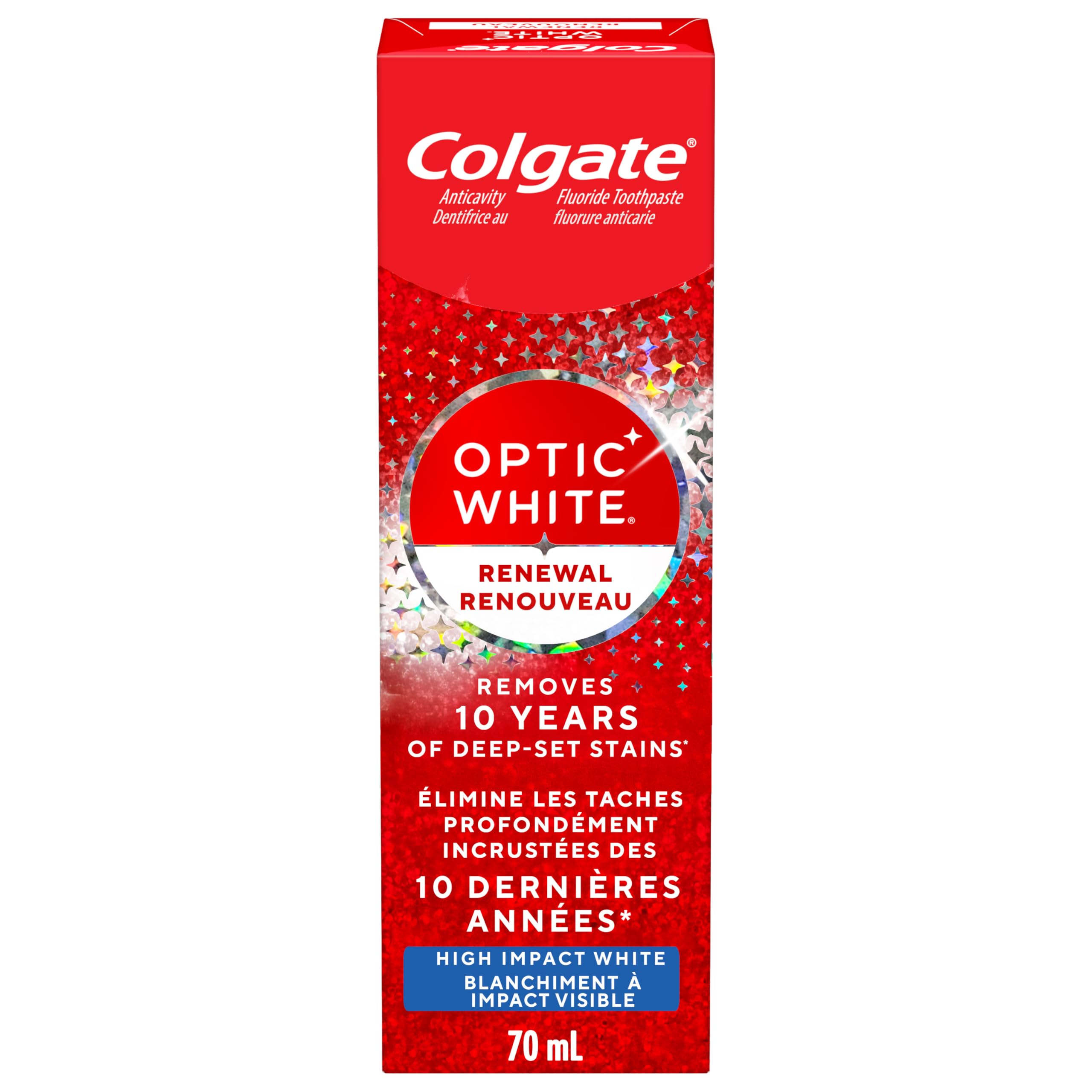 Colgate Optic White High Impact Whitening Toothpaste – Minty Fresh Taste – Ename