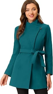Allegra K Women's Casual Trench Coat