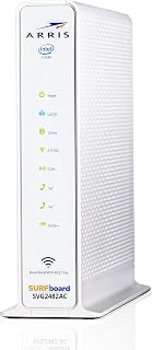 ARRIS Surfboard (24x8) DOCSIS 3.0 Cable Modem Plus AC1750 Dual Band Wi-Fi Router and Xfinity Telephone, 1 Gbps Max Speed, Certified for Comcast Xfinity Only (SVG2482AC) (Renewed)