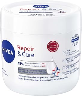 NIVEA Repair and Care Advanced Repair Body Cream, 400 ml | Moisturising Cream with Urea and Glycerine, Deeply Hydrating for Extra Dry Skin, 72-Hour Moisture for Body, Face and Hands