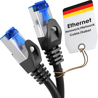 KabelDirekt 10Gbit/s Ethernet Cable – 10 m, Silver