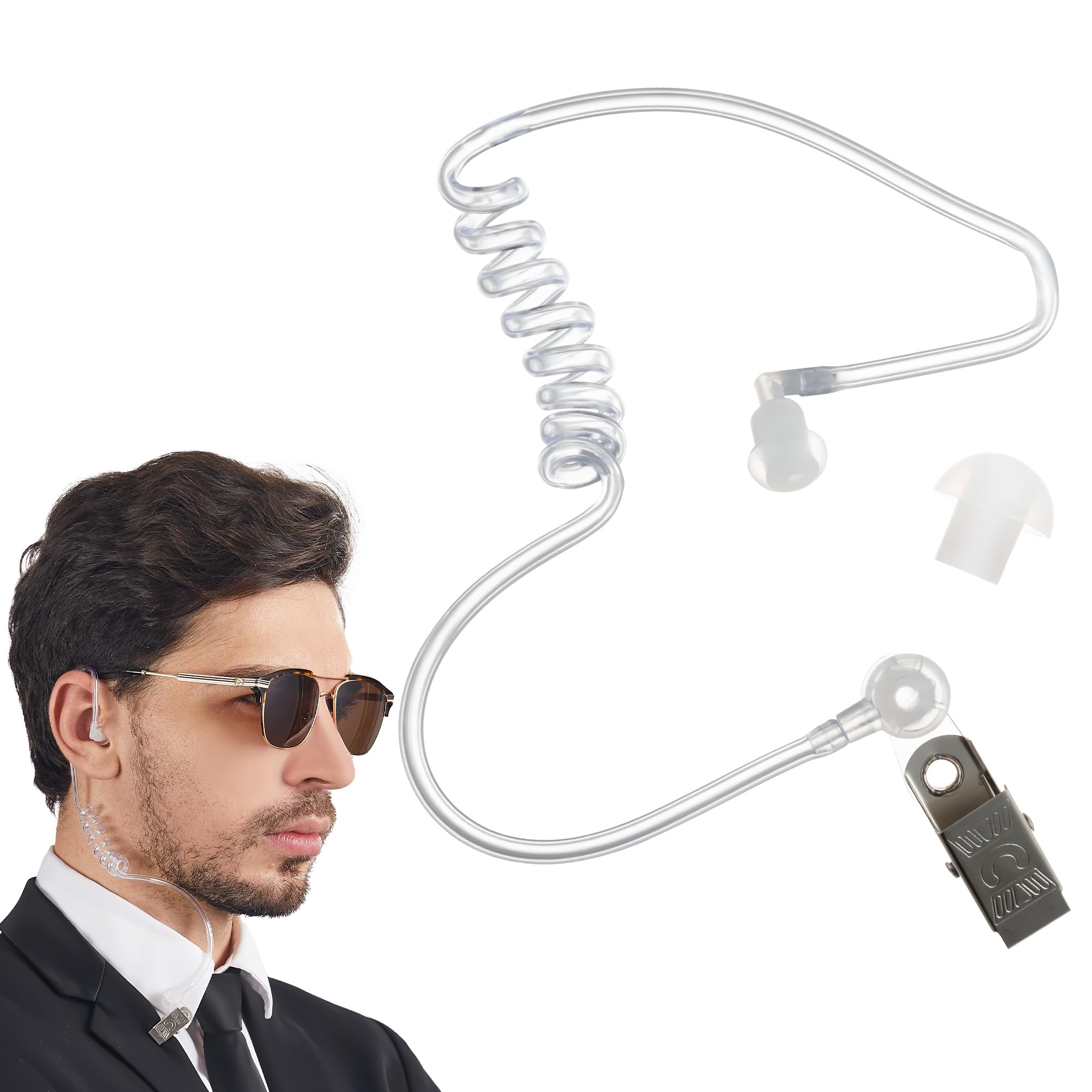 Spooktacular Spy Earpiece Headset Halloween Costume Accessory Unisex