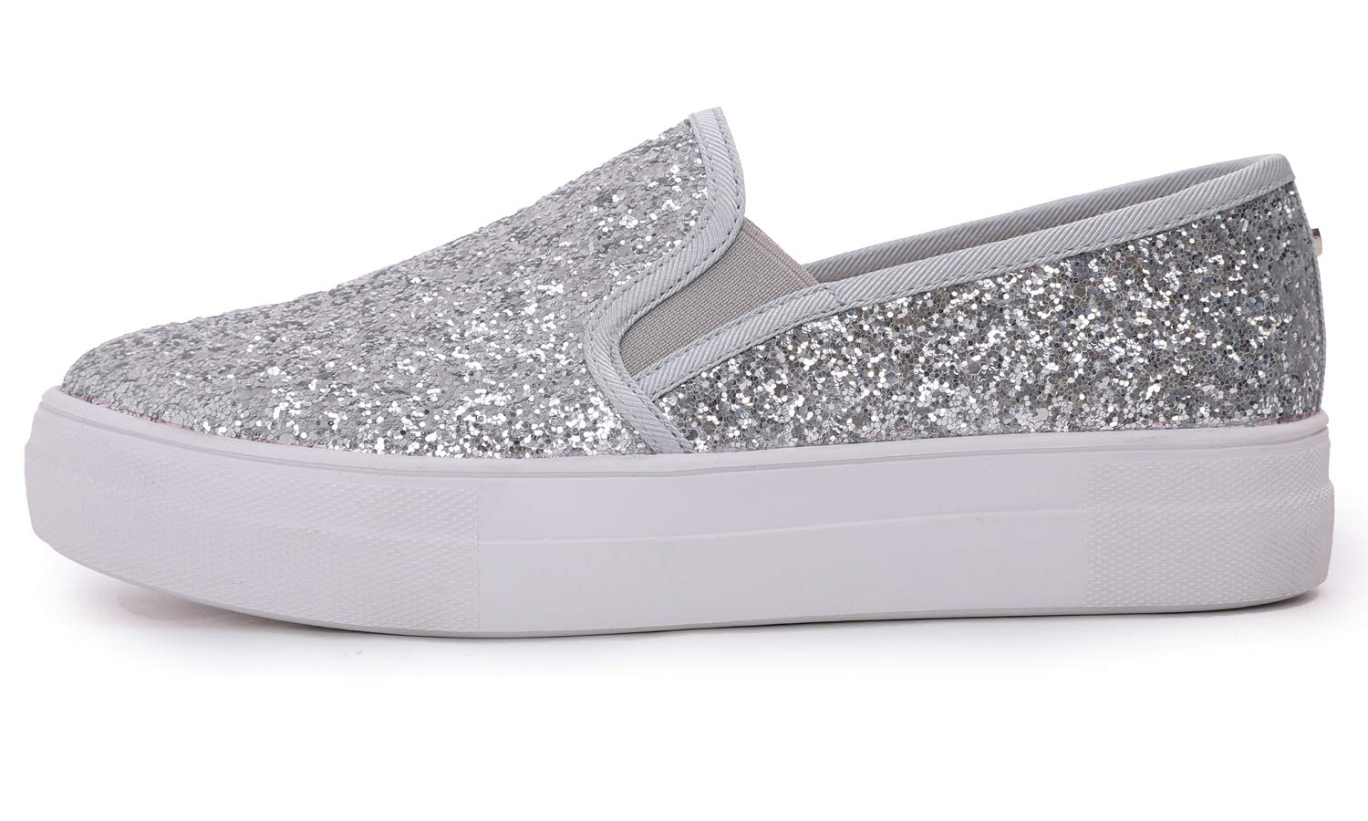 Feversole Women's Fashion Sparkle Platform Rhinestone Party Holiday Wedding Snea