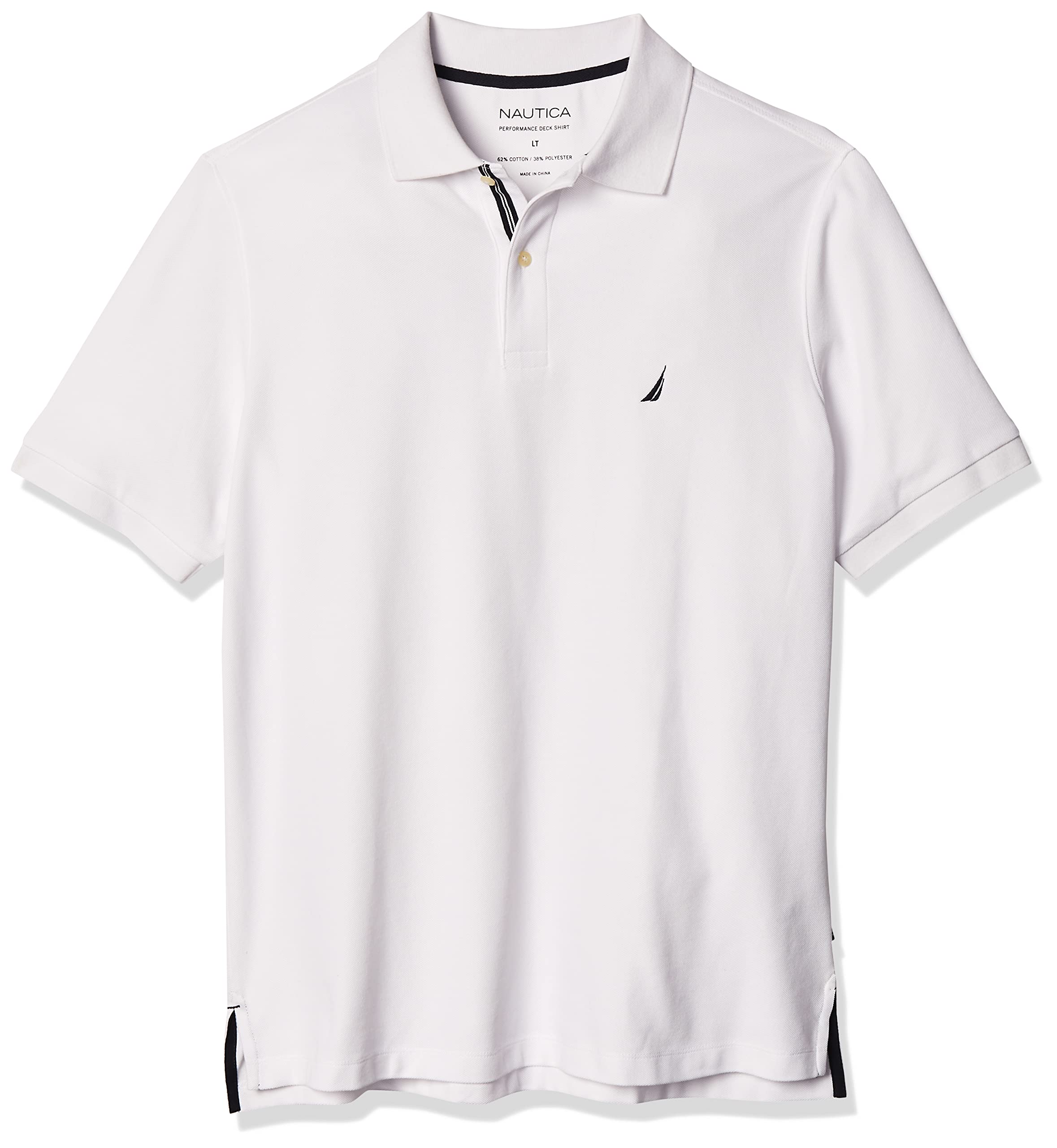 Nautica Men's Classic Fit Short Sleeve Solid Performance Deck Polo Shirt Polo Sh