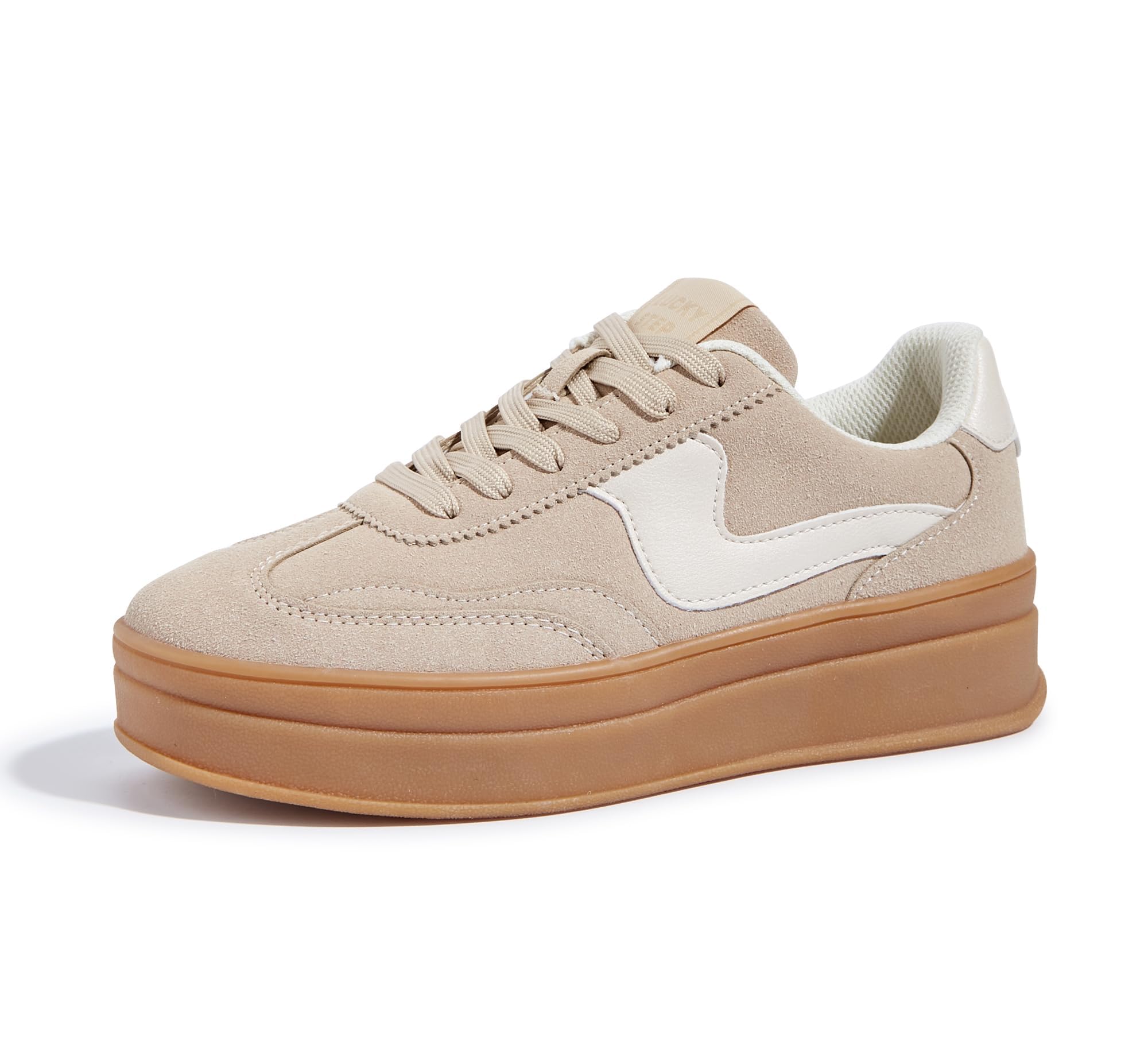 LUCKY STEP Women's Platform Fashion Sneakers Thick Sole