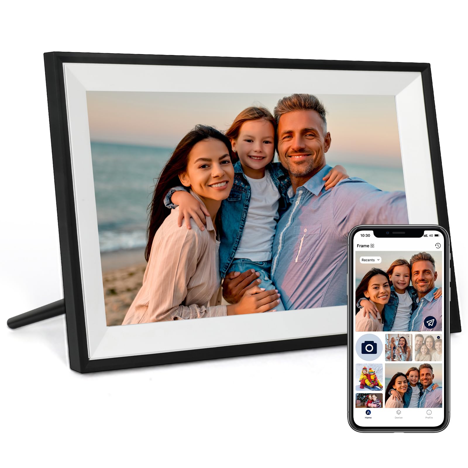Digital Picture Frame 10.1 Inch Large Digital Photo Frame with 1280 * 800 IPS Fu