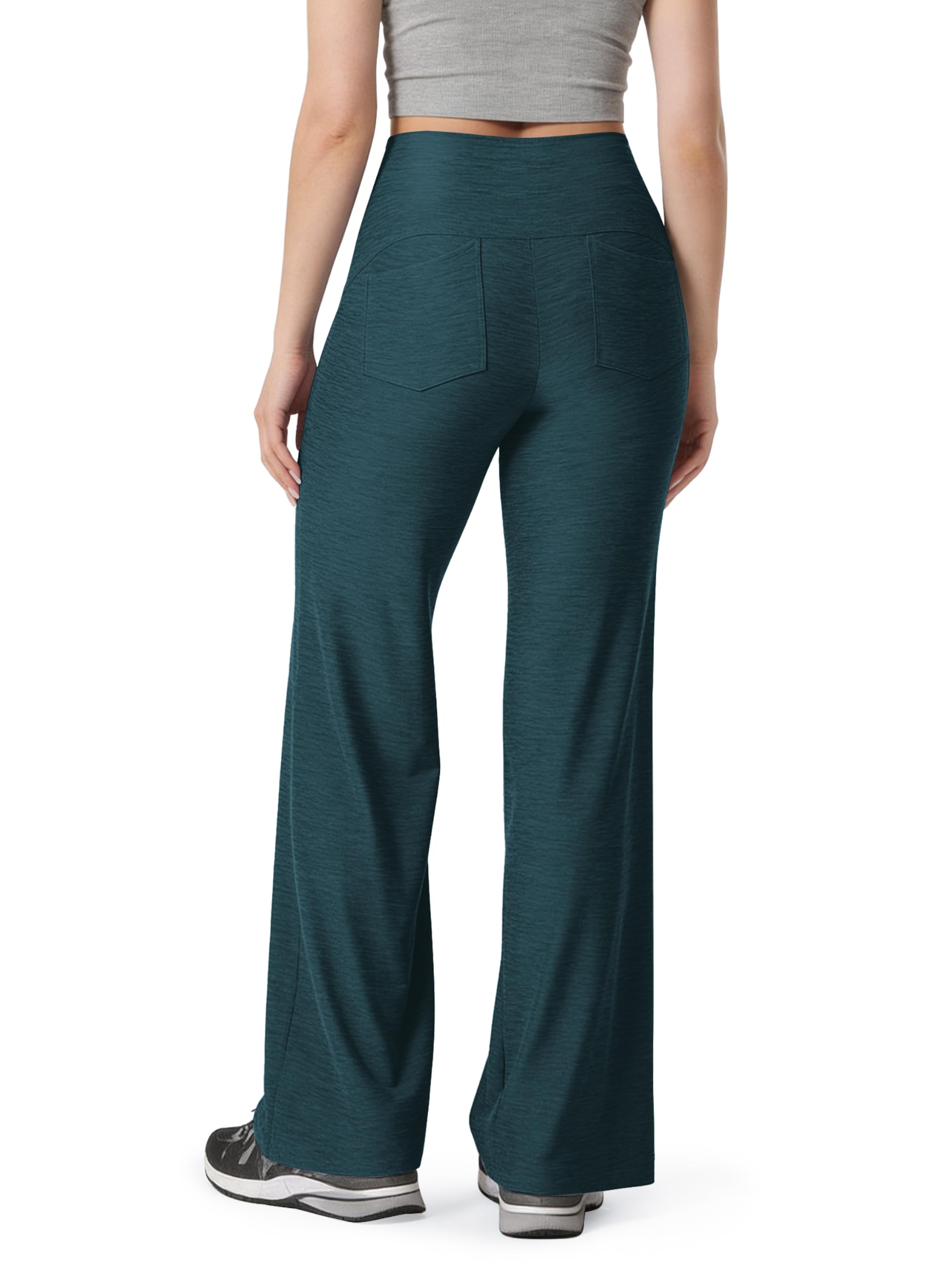 ODODOS Women's Tummy Control Wide Leg Pants - Ultra Soft odSTRATUM Tech High Wai