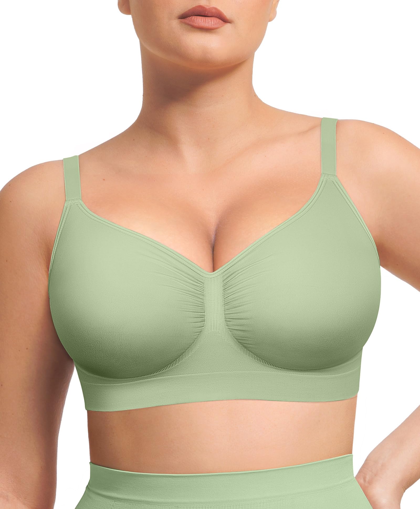 Lover-Beauty Bralettes for Women Wireless Stretch Unlined Everyday Bra