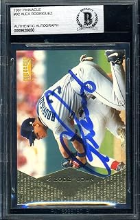 Alex Rodriguez BAS Beckett Coa Autograph 1997 Pinnacle Hand Signed