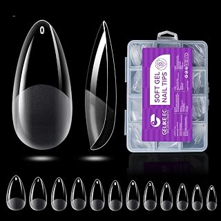 Gelike ec Medium Almond Nail Tips Full Cover