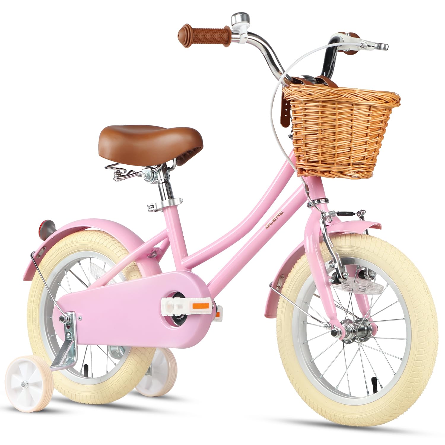 Glerc Little Molly 12-20 Inch Kids Retro Cruiser Bike for 2-13 Year Old with Wic