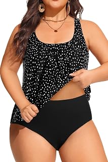 Yonique Women's Tankini Tankini Swimsuit