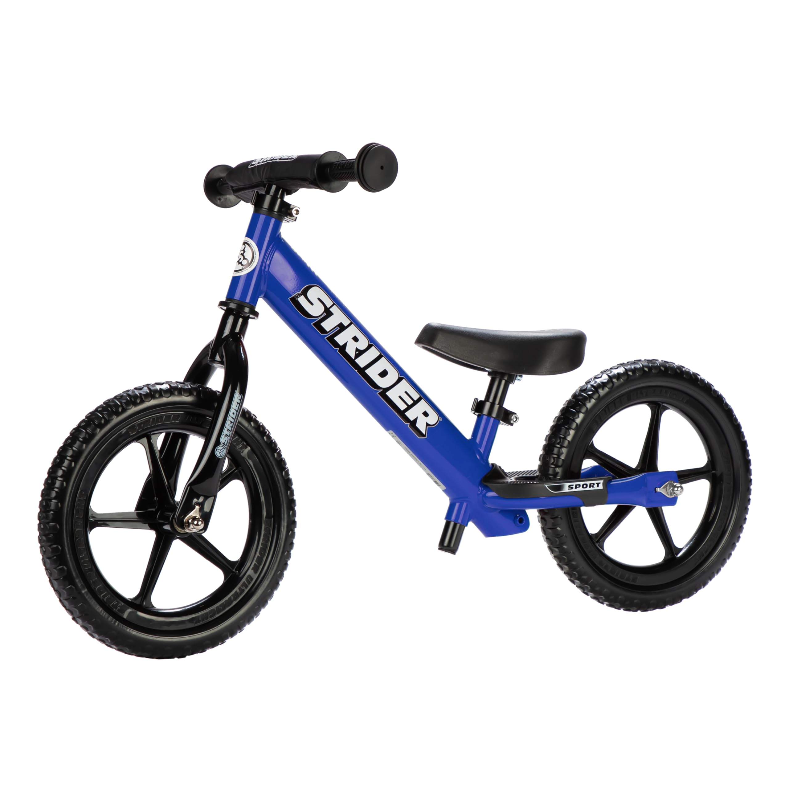 Strider 12 Sport, No Pedal Balance Bike for Kids Ages 1–4 Years, Blue | No-Pedal