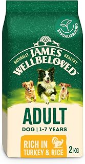 James Wellbeloved Dog Adult Hypoallergenic Dry Food Turkey and Rice 2 kg