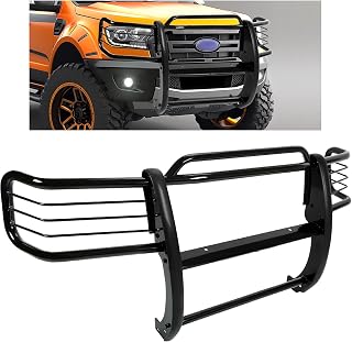 KUAFU Brush Guard Compatible with 2001-2012 Ford Ranger Mazda B-Series Pickup Grill Guard Bumper Protector Steel Black