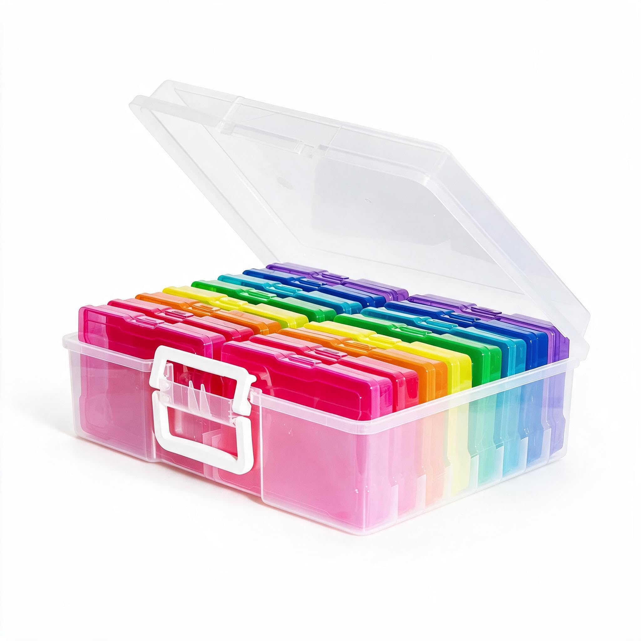 novelinks Photo Storage Boxes with Handle, Photo Organizers and Storage | 1Pack 