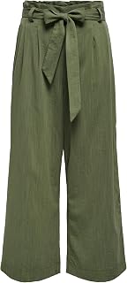 ONLY - Onlmarsa Solid Paperbag Pant Wvn Noos, Women's Paper Trousers with Belt